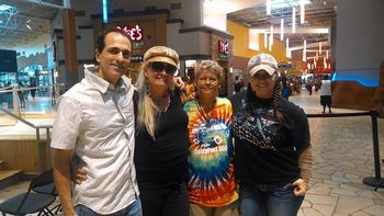 Ken Buono, Jamie Wayz, Janet Ethington and Opal Justice, Opry Mills Mall, after performing on the main stage, 2014.
