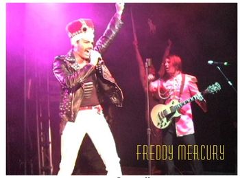 Adam Lambert as Freddy Mercury & Xander Smith as John Lennon
