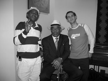 Will Lettman, Archie Shepp at Knewness Recording.2005
