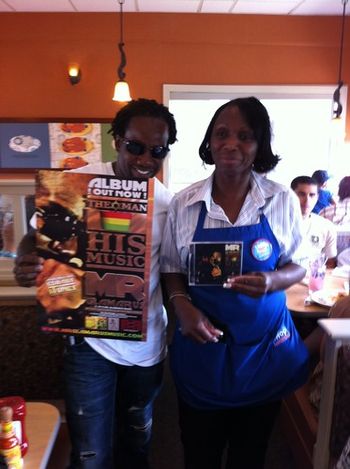 Mr.Glamarus Street Team out promoting his new album (The Man - His Music)
