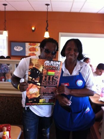 Mr.Glamarus Street Team out promoting his new album (The Man - His Music)
