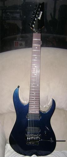 Ibanez RG1572 in Royal Blue (Full Body) This particular guitar was made in 2007. It's currently my main touring guitar since deciding to switch over to only using 7 string guitars.

