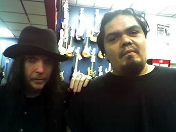 Damien with Mick Mars.

