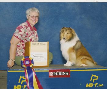Obedience Title with Owner, Cathy Ammlung
