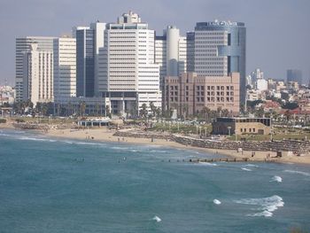 The Tel Aviv skyline.
