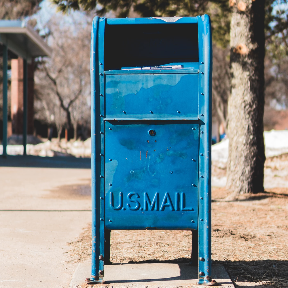U.S.P.S. mailbox background art