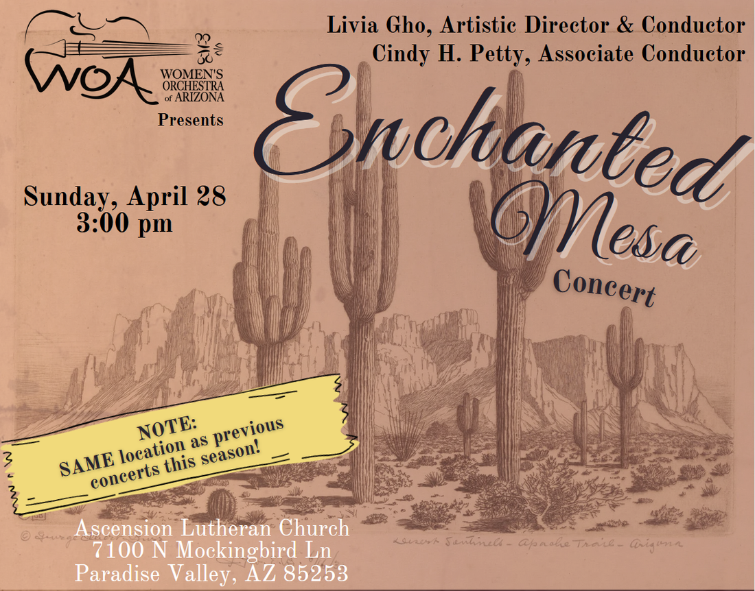 The WOA April concert will be at the same location as our prior 2023-2024 concerts, Ascension Lutheran Church.
