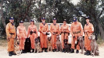 SES Tracker Dog Team approx 1993
