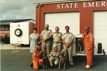 SES Tracker Dog Team approx 1997
