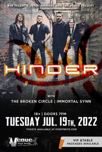 Opening for Hinder