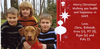 Kaly and her kids 2009 holiday pic!She looks so much like her mom.
