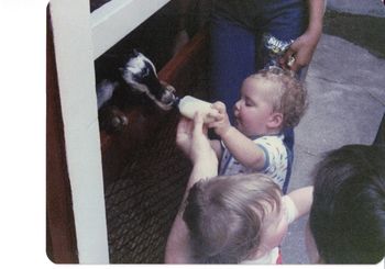 From the time he was a baby Tony was very taken with animals.
