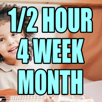 Half Hour Lessons (4 WEEK MONTH)