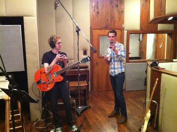 Bryce Clarke with Troy Cartwright at Audio Dallas Studios laying it down!

