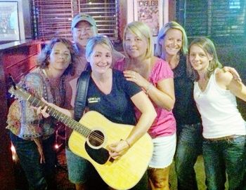 Another fun filled night at The Black and White Grille in Spencer The owner Ana showing me how its done on acoustic guitar
