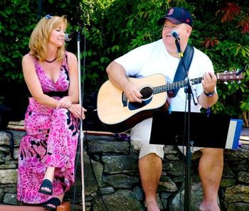 Joe entertaining at a private party along with friend Patty Shea on a guest spot
