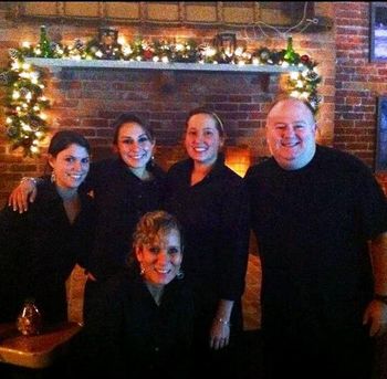 Joe pictured with the brand new staff of the Tipsy Toboggin in Fall River MA
