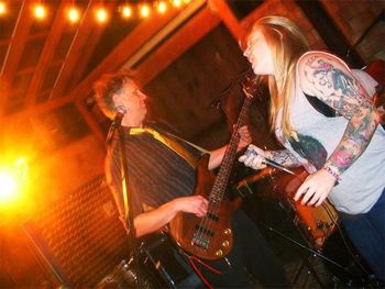 Loretta's Birthday Bash - Aug '12 - with guest Stevie on vocals - photo by Mike Poetzel
