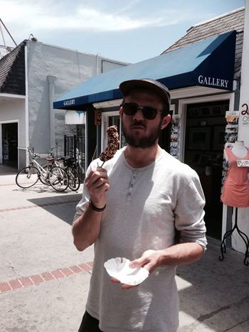Ben trying a Blueth Banana, Newport Beach, CA
