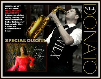103.7 The Oasis Radio’s Oasis Live 2015 "Memorial Day Escape” concert. Tracey Whitney performed with smooth jazz sax man Will Donato.
