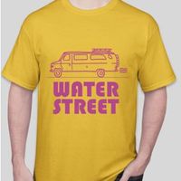 Water Street T- Gold 'n' Fuchsia