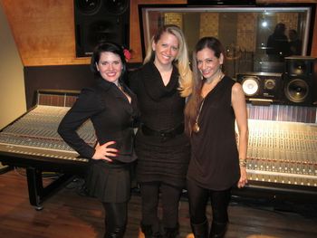 With my music producers, Heather Holley and Dina Fanai.
