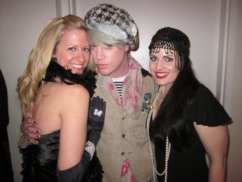 With fashion designer, Richie Rich and my producer, Heather Holley in NYC.

