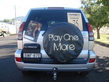The "Play One More" bus' gorgeous butt!

