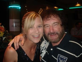 With my IDOL: KBW at the Tamworth CMF 2010. Poor bugger just finished a gig and I just HAD to have a cuddle!!
