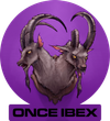 Once Ibex Purple Holographic Sticker