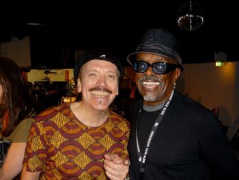 With the legendary producer and songwriter Leon Ware (Marvin Gaye, Michael Jackson, Quincy Jones, Deodato, Donny Hathaway, Jackson Five, Gato Barbieri, José Feliciano, Average White Band, Isley Brothers, Johnny Mathis, Ike and Tina Turner, John Legend)Maestro Leon Ware
