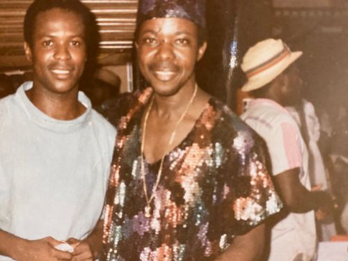 Kaleta and King Sunny Ade pictured together1970s
