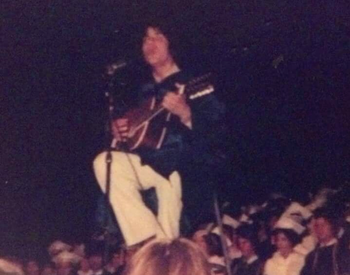 Performing at my HS Graduation Ceremony (just purchased that takamine 12 string that i still own today)
