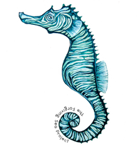 Seahorse sticker