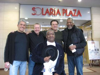 John Korba, G.N., Bernard Purdie, Rob Paparozzi and Chuck Rainey, foolin' around in Fukuoka, Japan.
