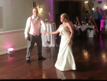 A little Bride and Groom dancing at the Ankrum Wedding
