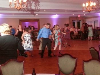line dancing at the Fitts Wedding 2014
