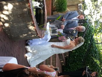 Wedding ceremony at the Kennmore Inn in Fredricksburg VA
