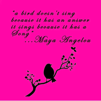Maya Angelou (Songbird).  by Elizabeth Rose