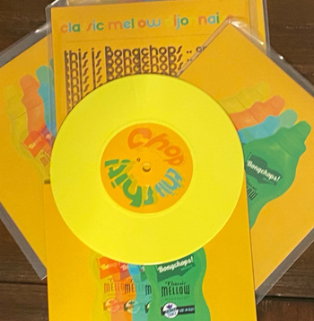 Beautiful canary-yellow 7'' wax  from Classic Mellow Dijonnaise release, 2021
