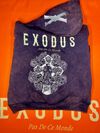 Exodus PDCM Embroidered Flower Tiger Track Acid Wash Hoodie Bluey Purple