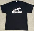 Classic Medallion T-Shirt in Black with White logo