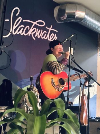 performance at slackwater brewery , penticton (ignite the arts)
