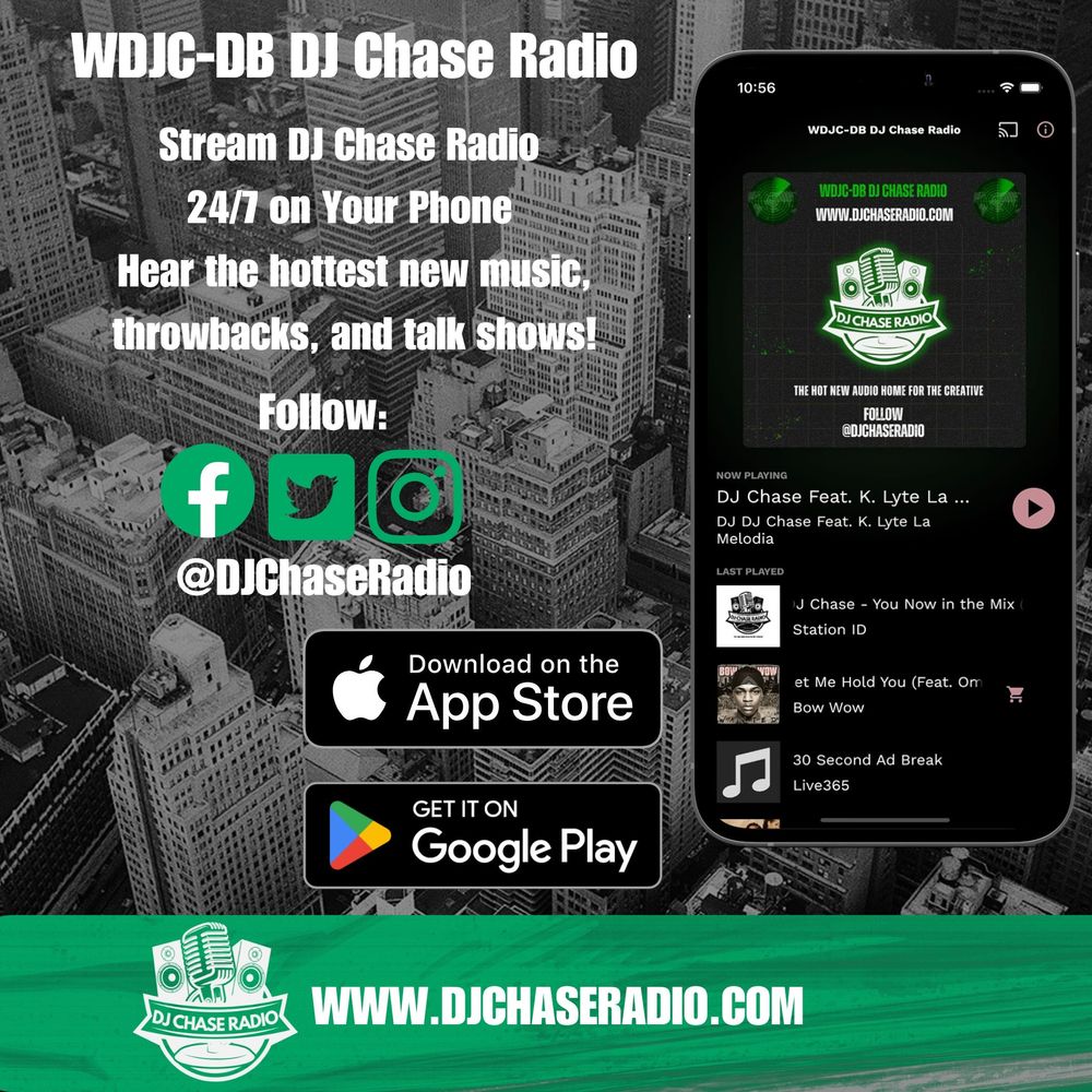 dj chase radio, radio station, online radio, internet radio, dj chase, apple app store