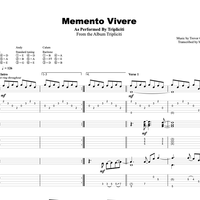  'Memento Vivere' - Guitar Transcription