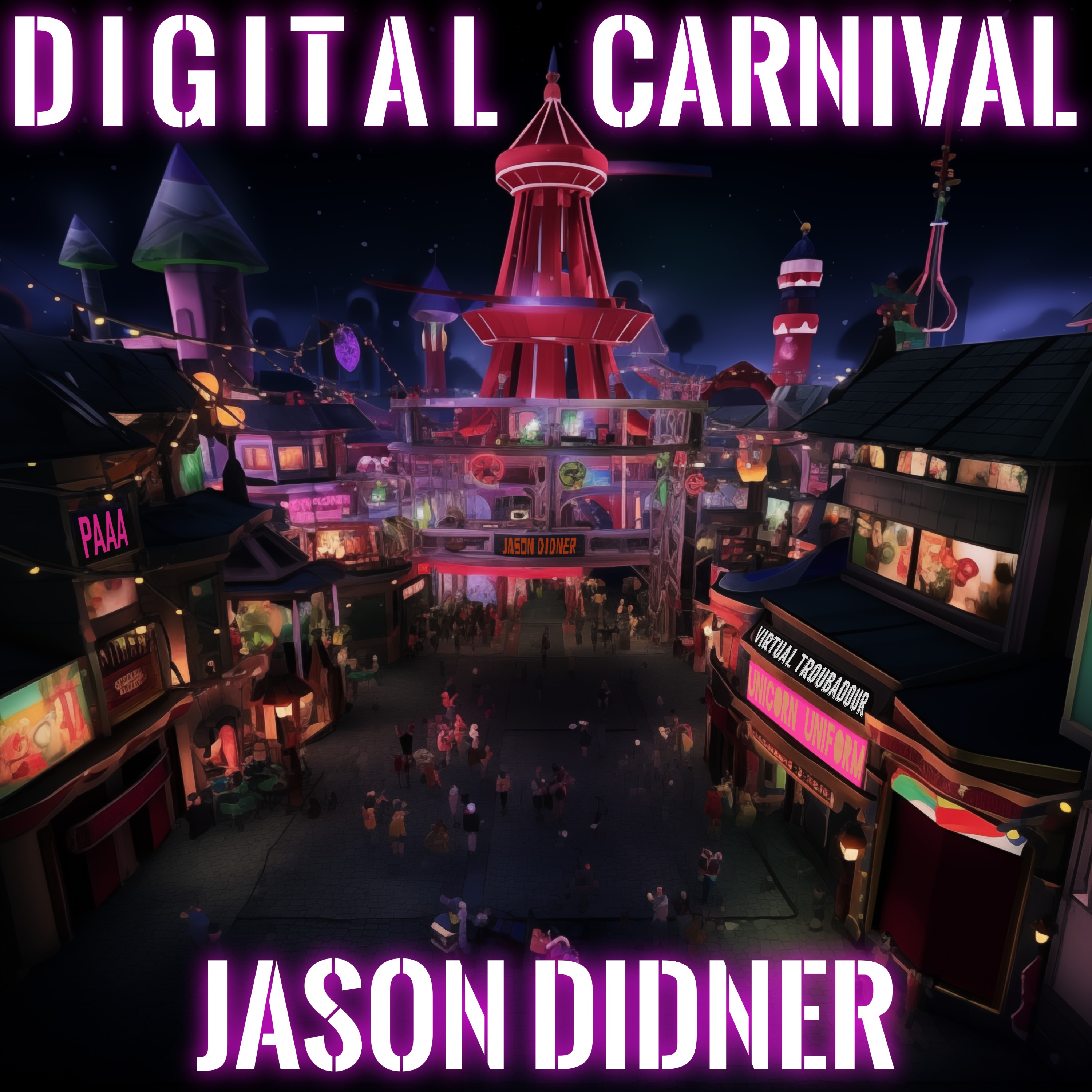 Jason Didner's cover for his latest album, Digital Carnival. 