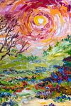 Springtime Symphony Texas Landscape Oil On Canvas