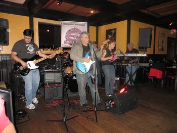 THE DEBUT APPEARANCE OF THE OFFICIAL NIGHT TRAIN BANNER AT DADDY O'S, HOPEWELL JUNCTION, NY - 10/12/13.
