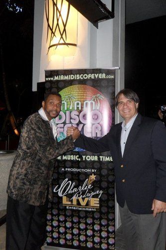 Temptations Larry Johnson and Charlie Rodriguez Miami Disco Fever at Martoranos Hard Rock Seminole Casino.
