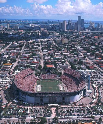 The Grand Daddy of them all the Orange Bowl. It was the home to the only undefeated NFL team the Miami Dolphins and University Of Miami Hurricanes during the glory years. Memories...
